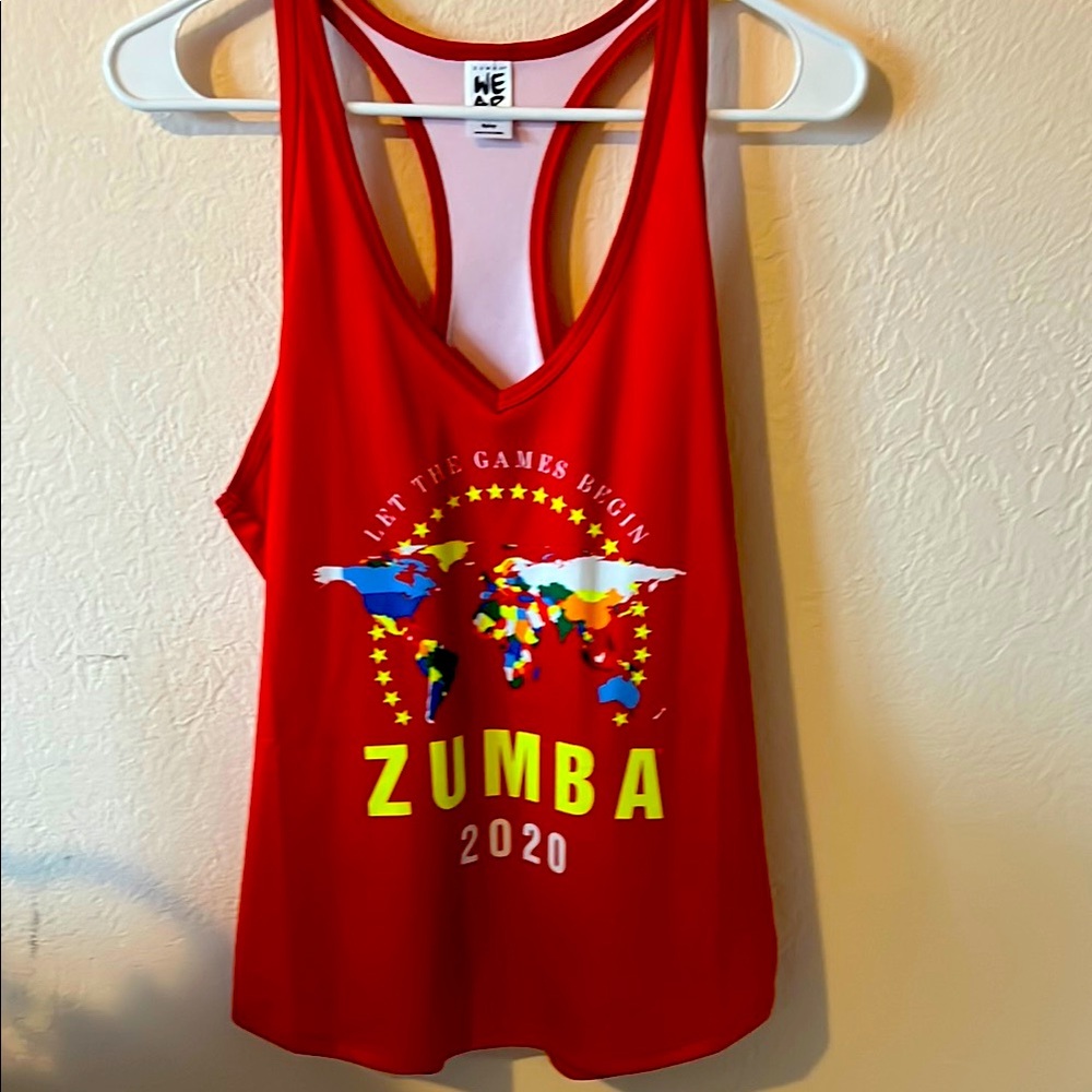 Two new Zumba shirts size small (spicy) as shown in pics